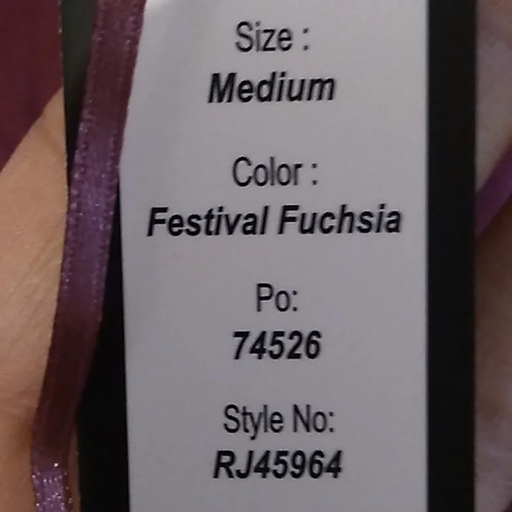(X-56) SALE! NWT Romeo & Juliet Couture Festival Fuchsia Dress Sz.M - Picture 7 of 13